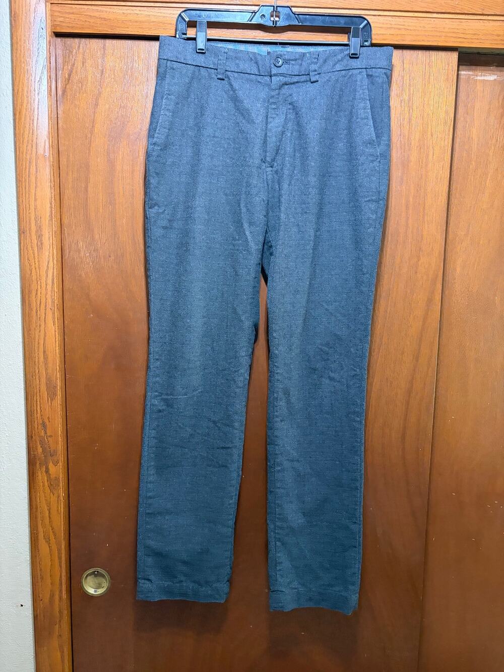 Banana Republic Aiden Fit Chino Pants Men's 32x34 Gray Straight Casual Cotton